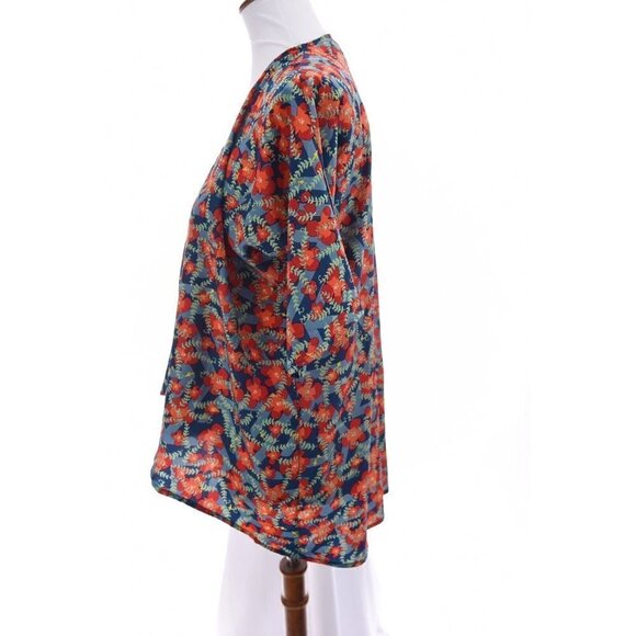 Lularoe Womens Bianka Kimono Jacket Cardigan Unicorn Floral Print Sz Small 3 - Picture 7 of 11